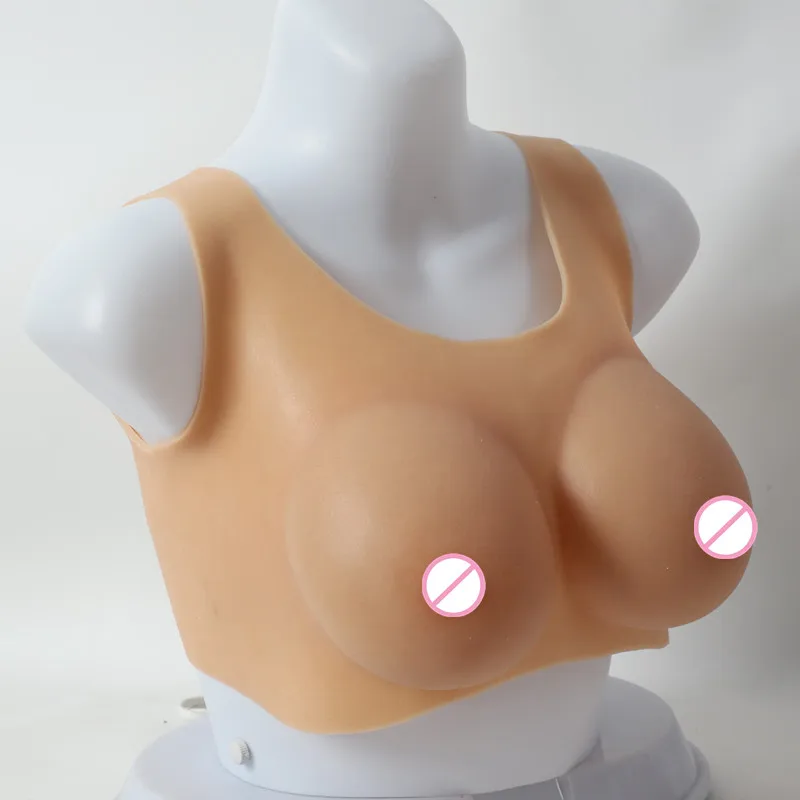 Sissy Artifical Huge Chest Silicone Breast Forms Boobs for Mastectomy Man Disguised as A Woman Transvestite Chest Wear Sex Toys