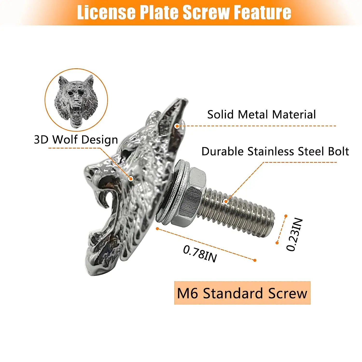 Steel Standard License Plate Fasteners