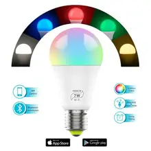

Smart E27/B22 LED RGBCW Light Bulb Lamp 9W AC85-265V LED Spotlight Bluetooth APP Control Group Control Bulb Five-way