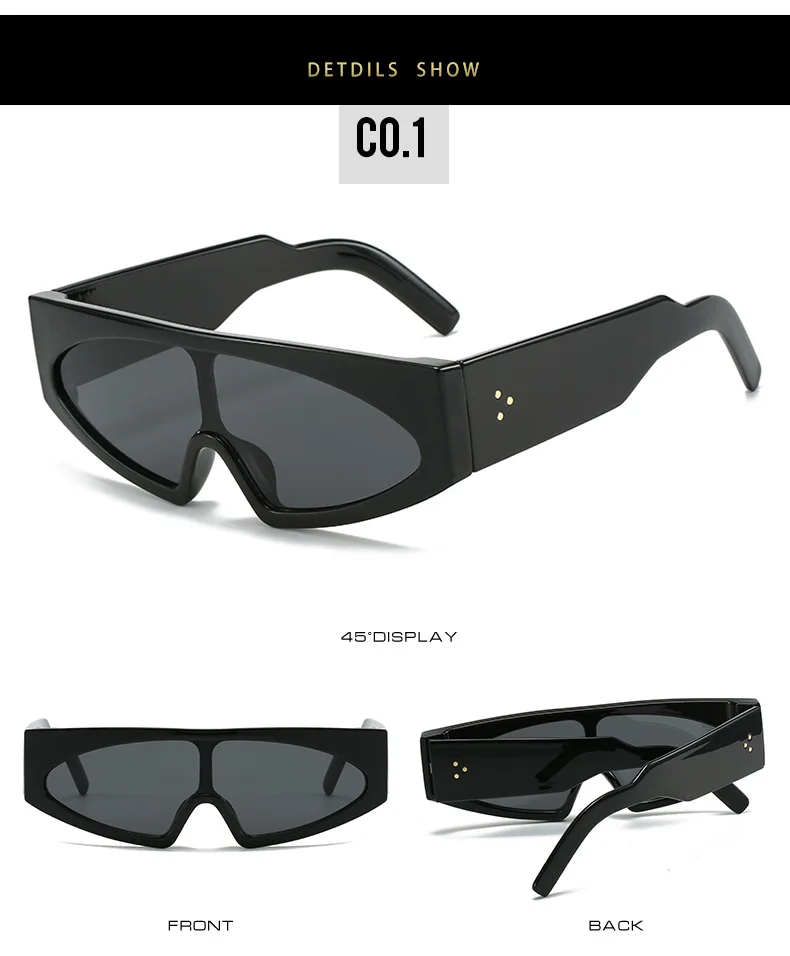 Oversized Sonnenbrille Für Damen Und Herren Mit Uv-schutz_voghion.com