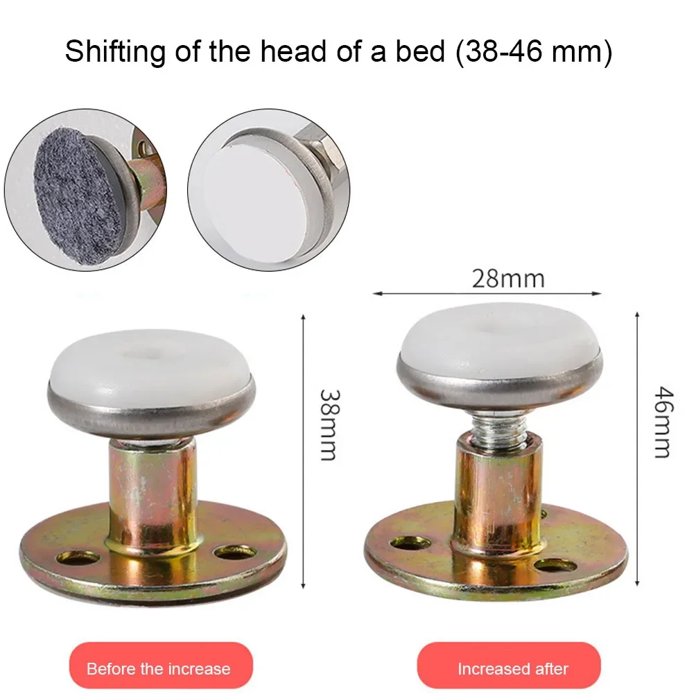 Adjustable headboard stoppers for bed frame cabinets sofas anti-shake fixer hardware top wall stabilizer