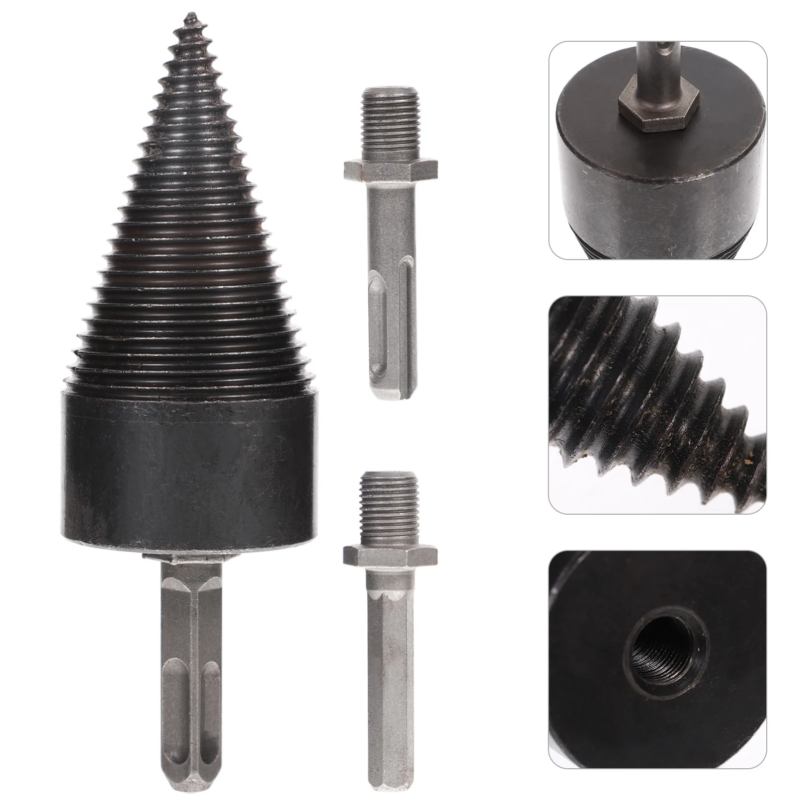 Firewood Drill Log Splitter Bit Woodworking Tool Hex Steel Splitting Electrical Tools