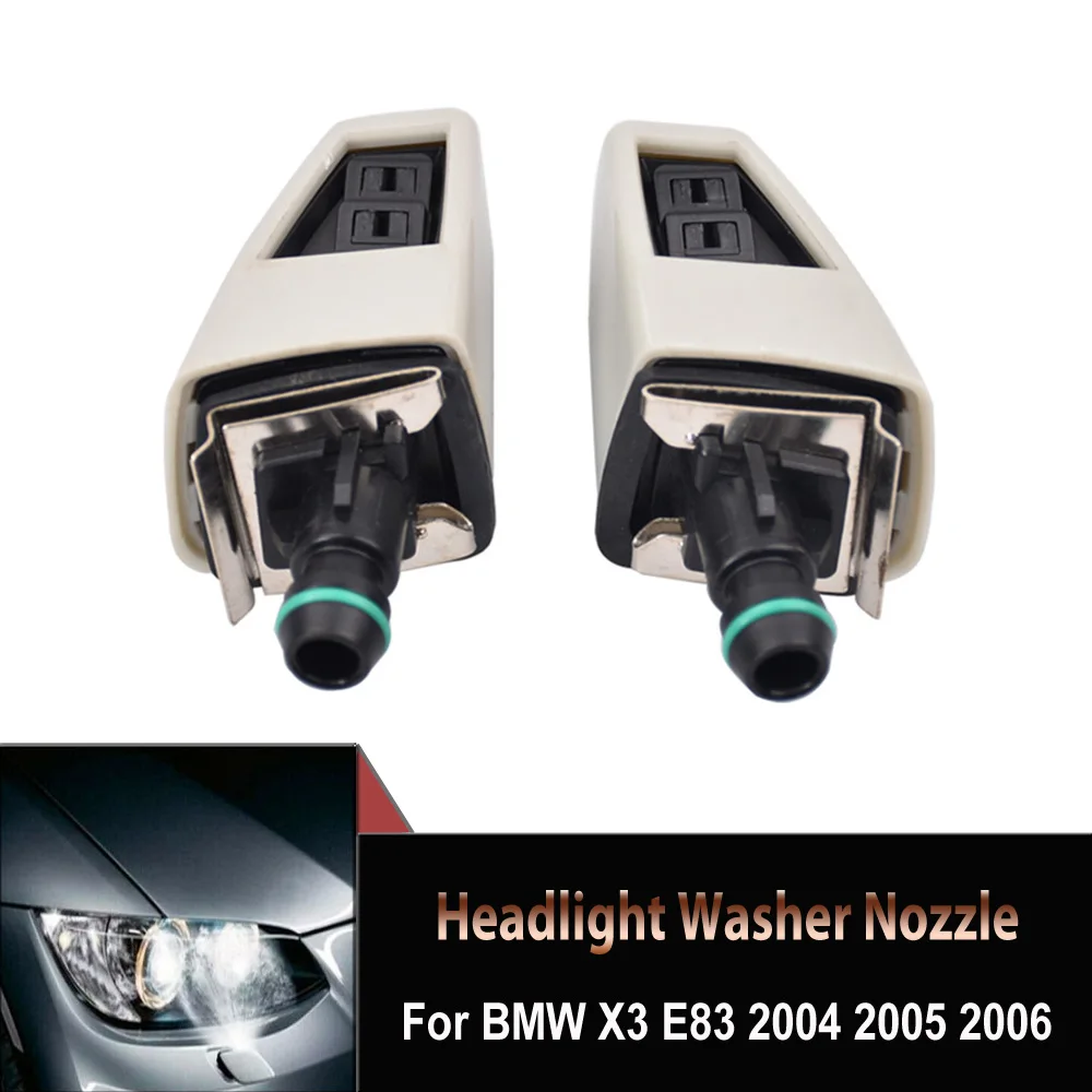 

Форсунка омывателя передней левой и правой фары для BMW X3 E83 2004 2005 2006 OEM: 51133411429 51133411430, 2 шт.