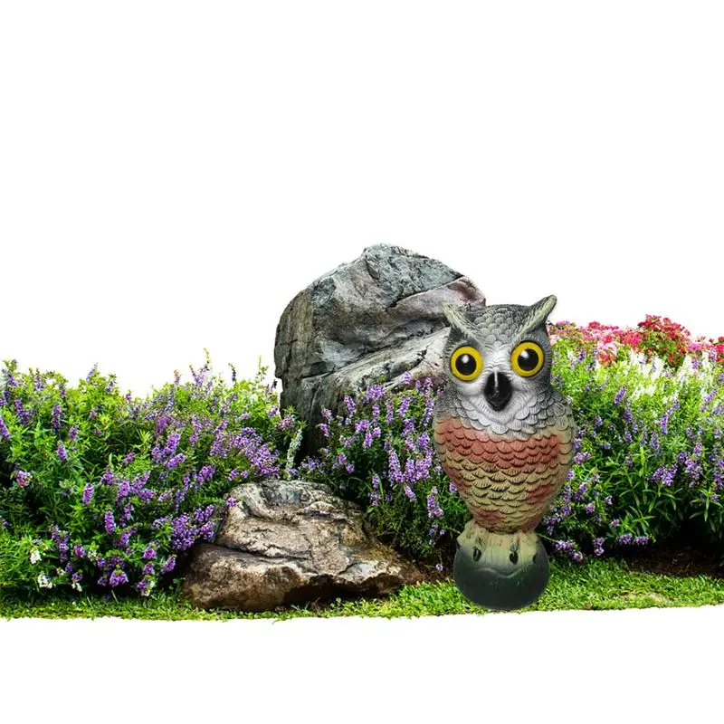 

Fake Owl Decoys To Scare Birds Away Horned Owl Scarecrow Sculpture Pests Control Protector Realistic Owl Statues For Garden Yard