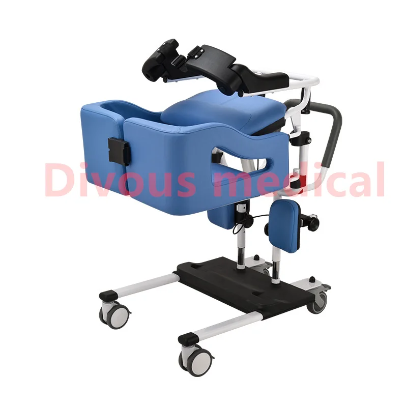 New product Electric Patient Transfer Lift Wheelchair Multi-Function Lift Car Seat Commode toilet Chair Elderly Handicapped 4