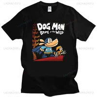 Kawaii Dog Man TShirt Dog Man Book Lover Gifts Captain Underpants World Book Ropa Hombre Camisetas Men Printing Cotton Clothing 2