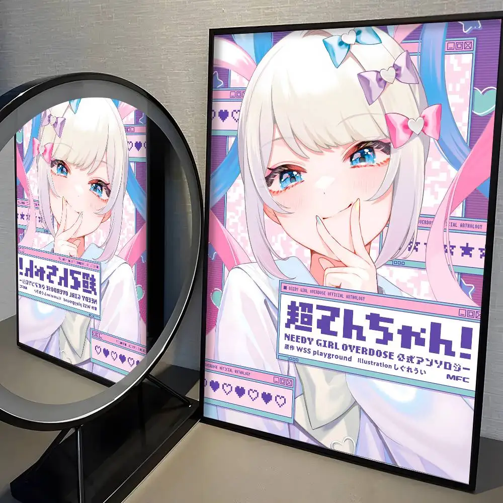 Anime Needys Girl Überdosis-Poster, hochwertiger Druck, Heimdekoration, Wandkunst, Wandbild, Raum, Bar, Dekoration – Detail 5