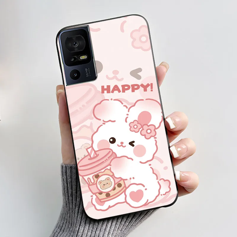Luxury Cute Cartoon Black Soft Silicone Protective Phone Case
