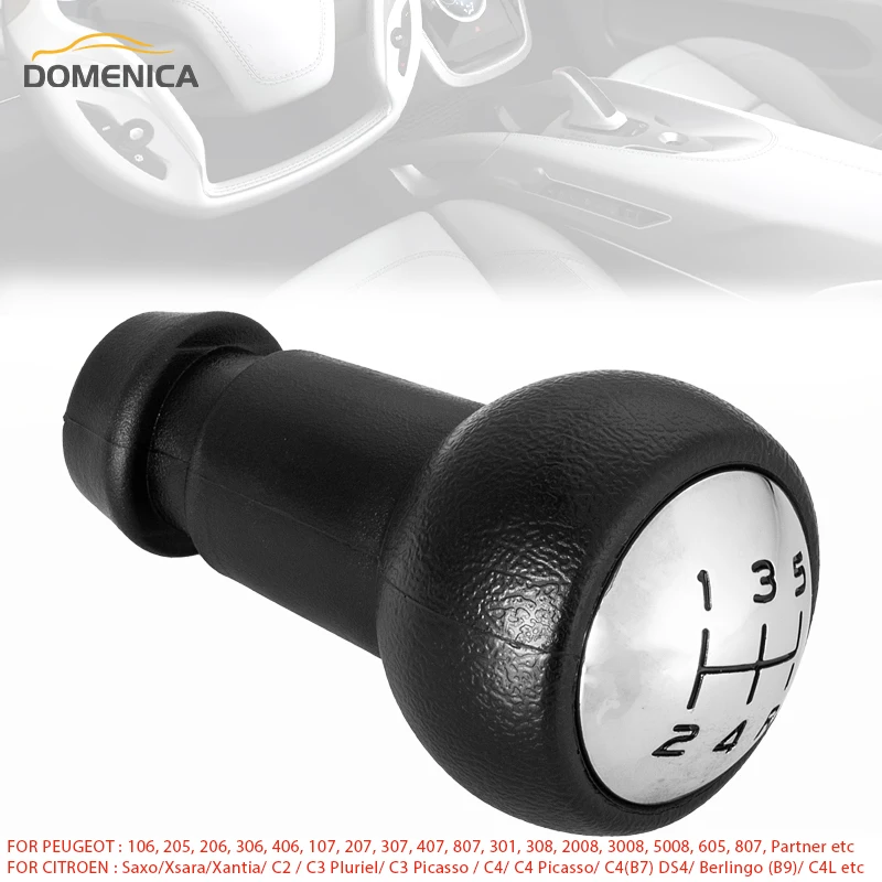 Pommeau de vitesse en cuir lumineux PEUGEOT 206 306 406 307 207 