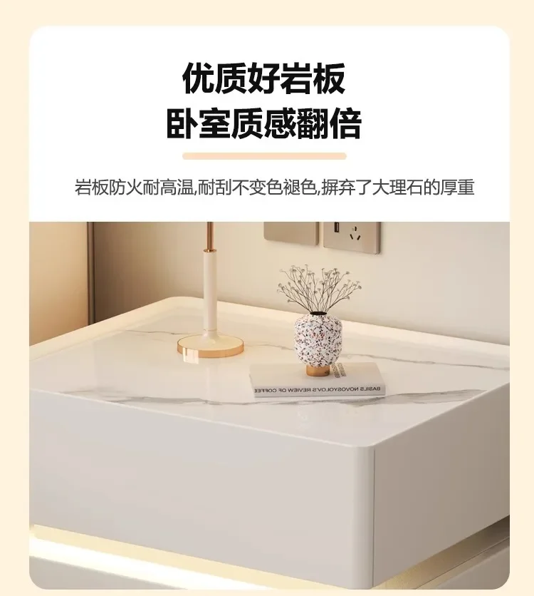 Description Picture 6 of itemSolid Wood Intelligent Bedside Table Light USB Charging Password Lock Nightstands for Bedroom Functional Bedside Cabinet Storage