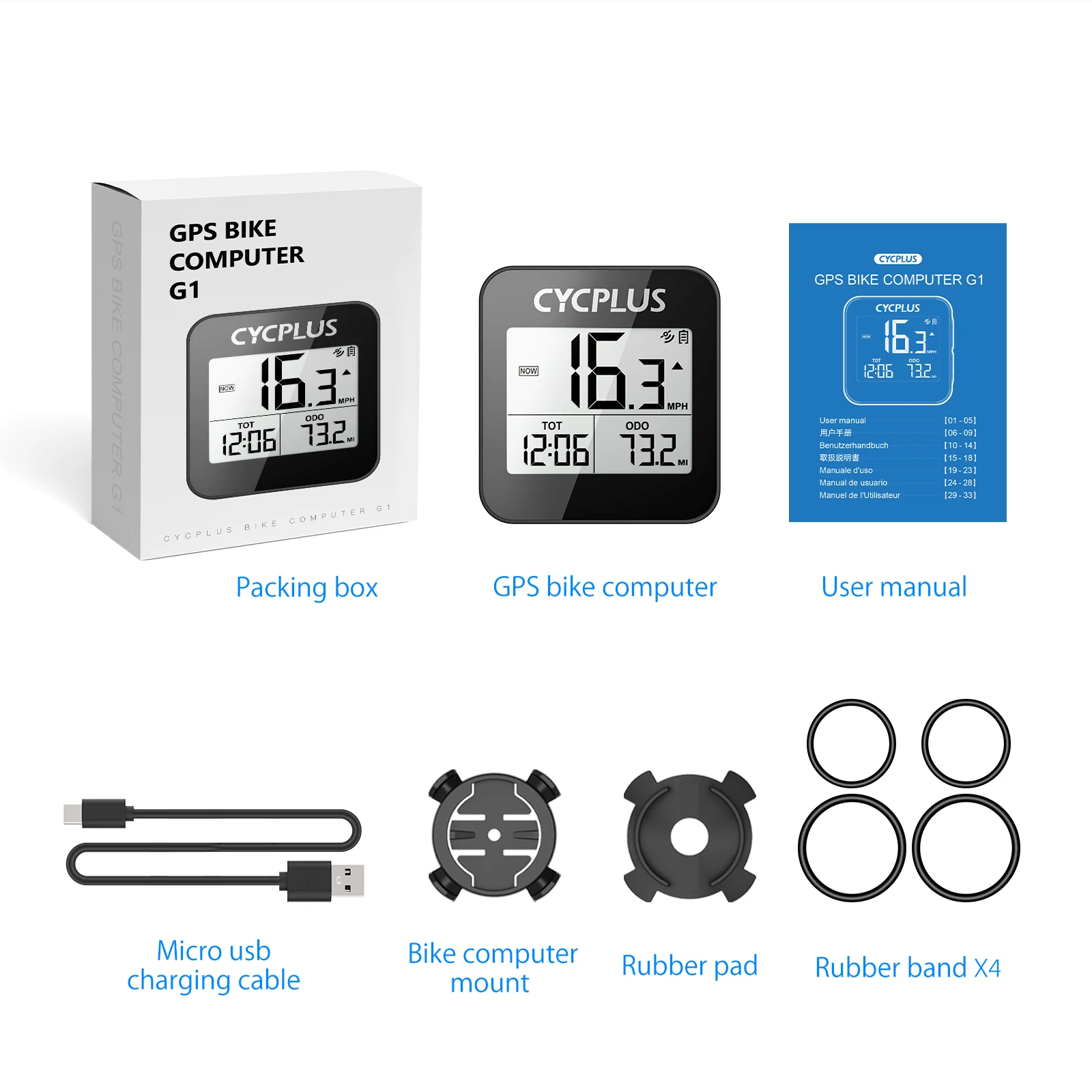 CYCPLUS- ġ GPS  ǻ,  IPX6 Ŭ  Ÿ TOWILD CL600  Ʈ  ׼
