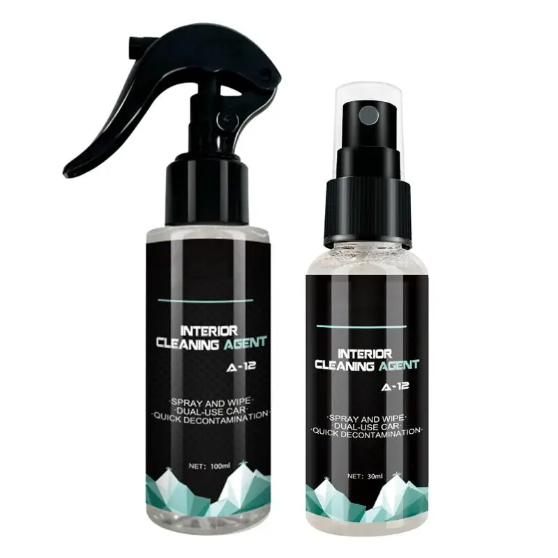 

Car Interior Cleaner Portable Leather Cleaner With No Rinse Car Cleaning Supplies For Dashboard Automobile Seats Doors Center
