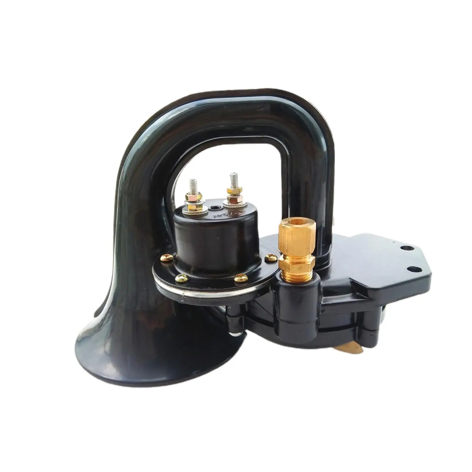 Tromba D'Aria 12V 24V Con Compressore Compatto Piccola Lumaca 10A 120Db Tromba D'Aria Rumorosa Per Auto Adatta Per Camper Treno Per Barche Bus Van