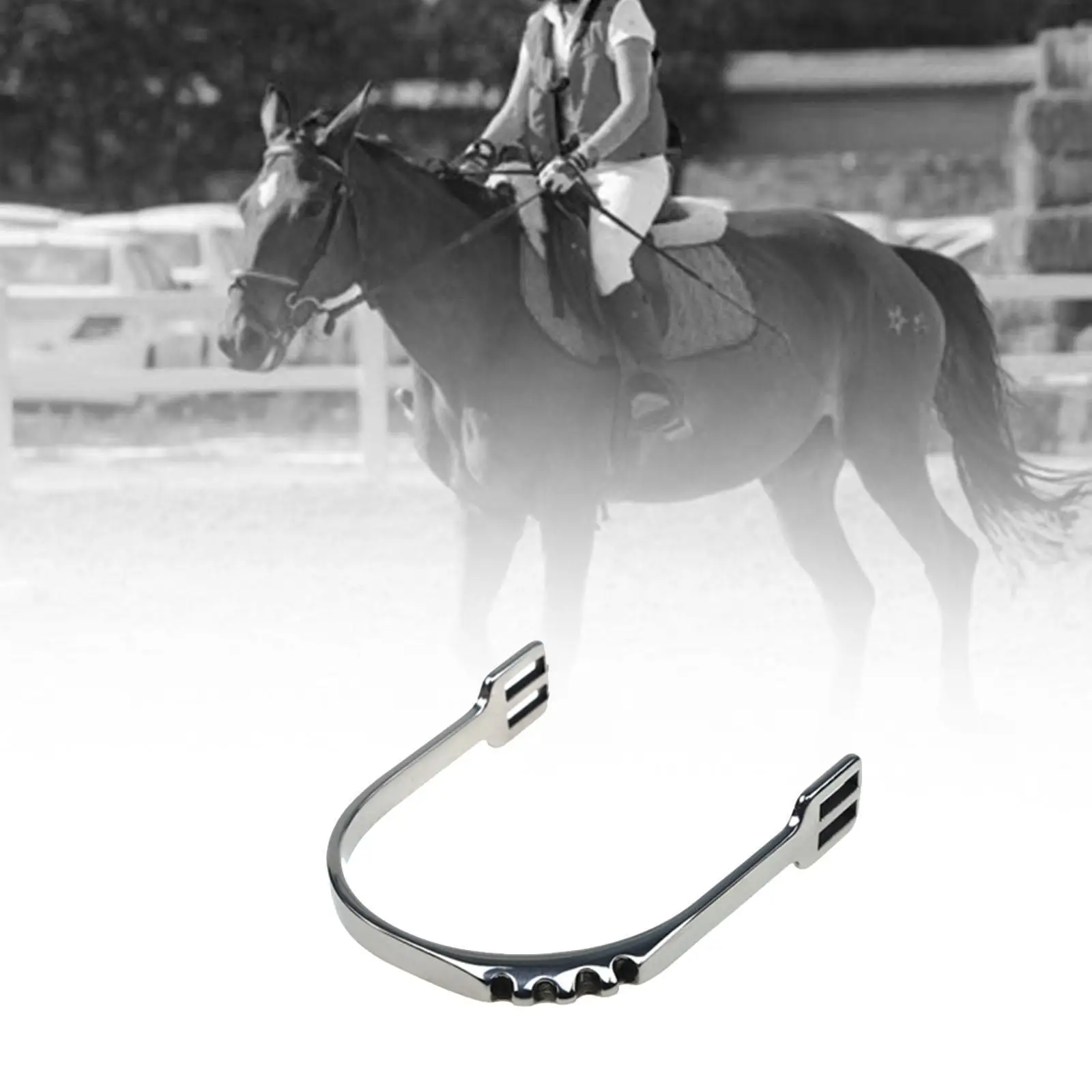 2 Pieces Horse Spurs Equestrian Gear Accessories Stainless Steel Boot Spurs 4