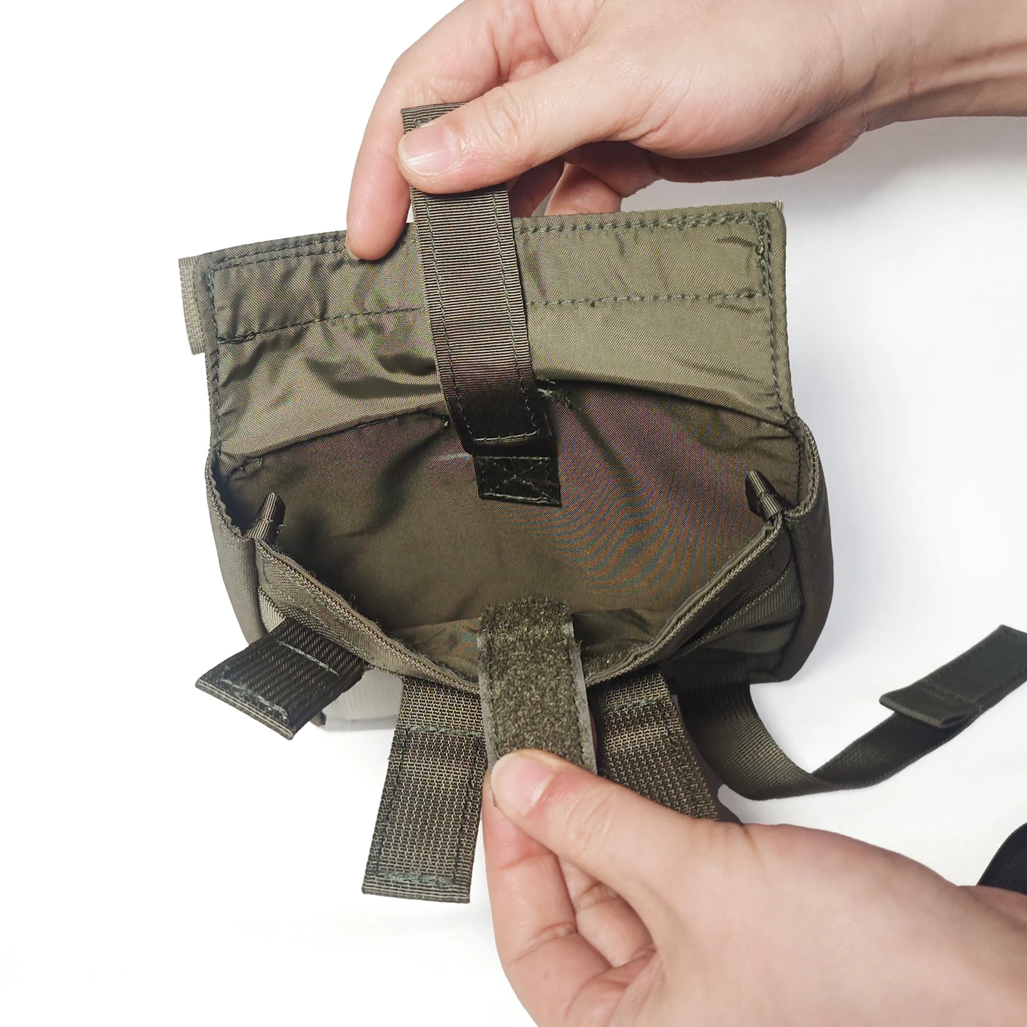 500D 전술용 사이드 파우치 2개 | 18×18cm 듀얼 MOLLE, 안정적, 보호+수납 기능이 하나로 통합된 조끼용 2-in-1 제품