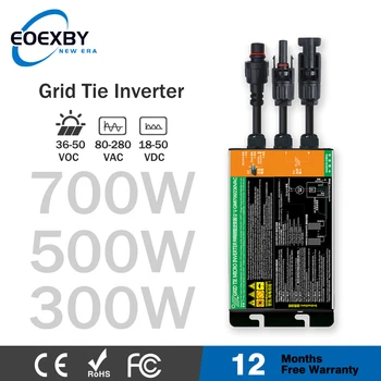 700W 500W 350W Solar Grid Tie Micro อินเวอร์เตอร์ MPPT อินพุต DC26V-46V PV เอาต์พุต AC110V-240V บ้านพลังงานแสงอาทิตย์บนระบบตาราง 1