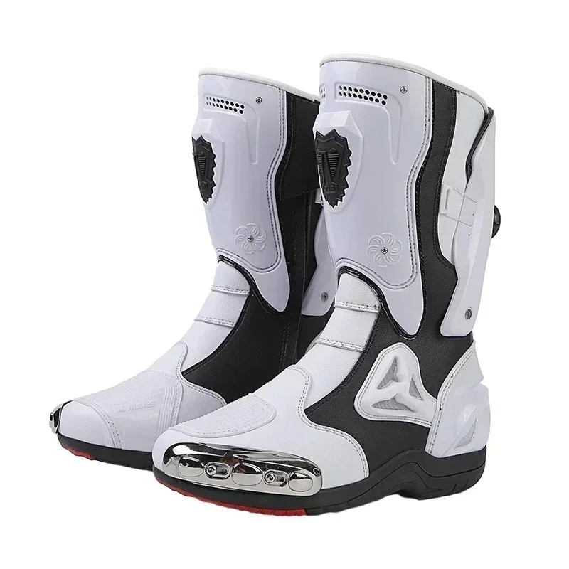 Motorcycle Boots Men Moto Riding Boot Summer Breathable Motorcycle Shoes Men Speed Bicycle Sneaker Speed Sneaker Racing