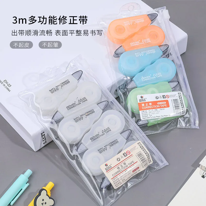 Correction Tape Stationery Set 6 pcs/set Cute Mini Color Correction Tape