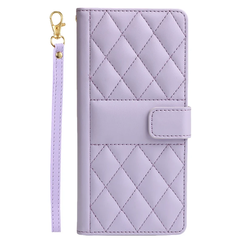 Phone Case With Strap Leather Wallet Flip For Samsung Galaxy_voghion.com