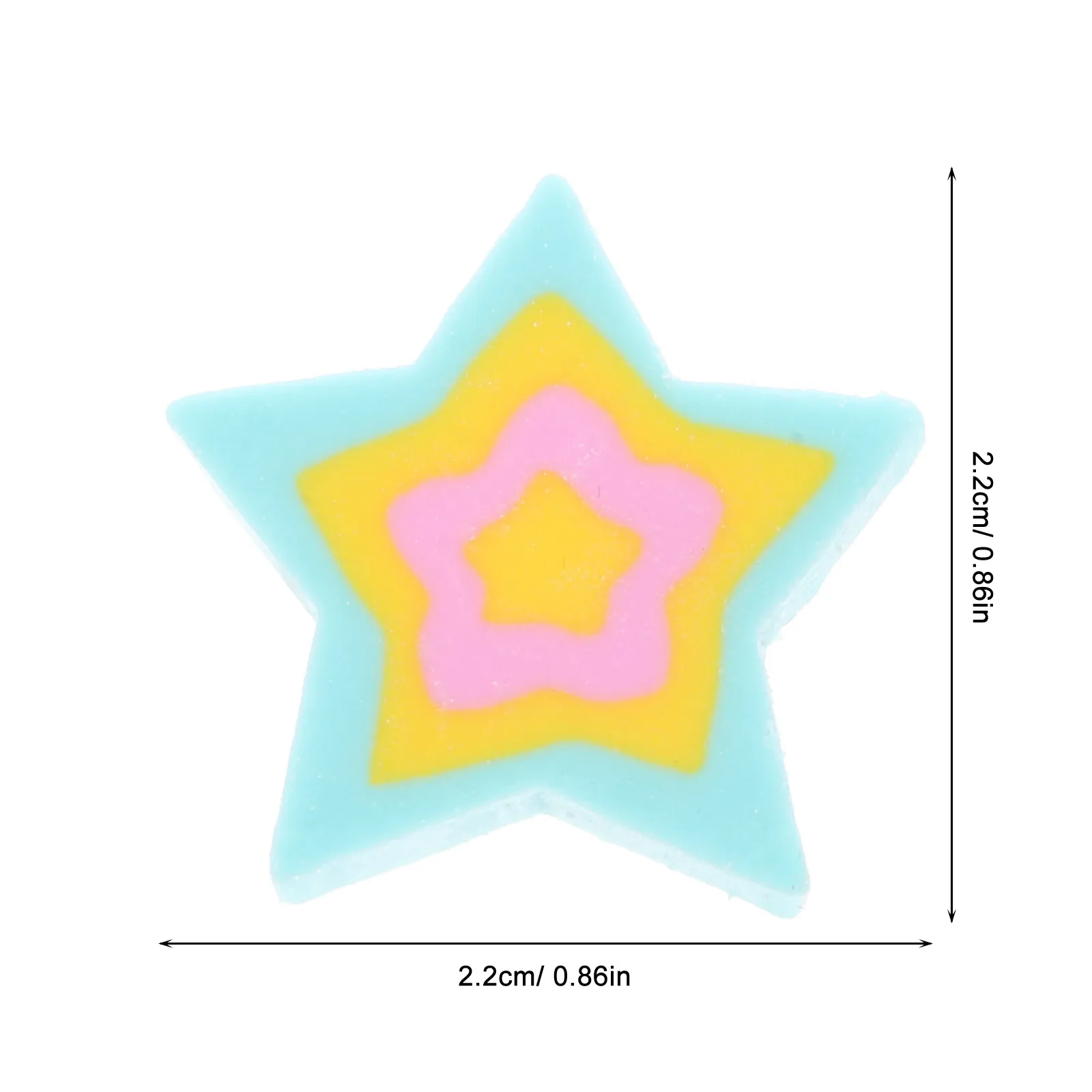 50Pcs 스타 지우개 대량 귀여운 미니 지우개 소프트 용품 교실 어린이 학생 쓰기 액세서리