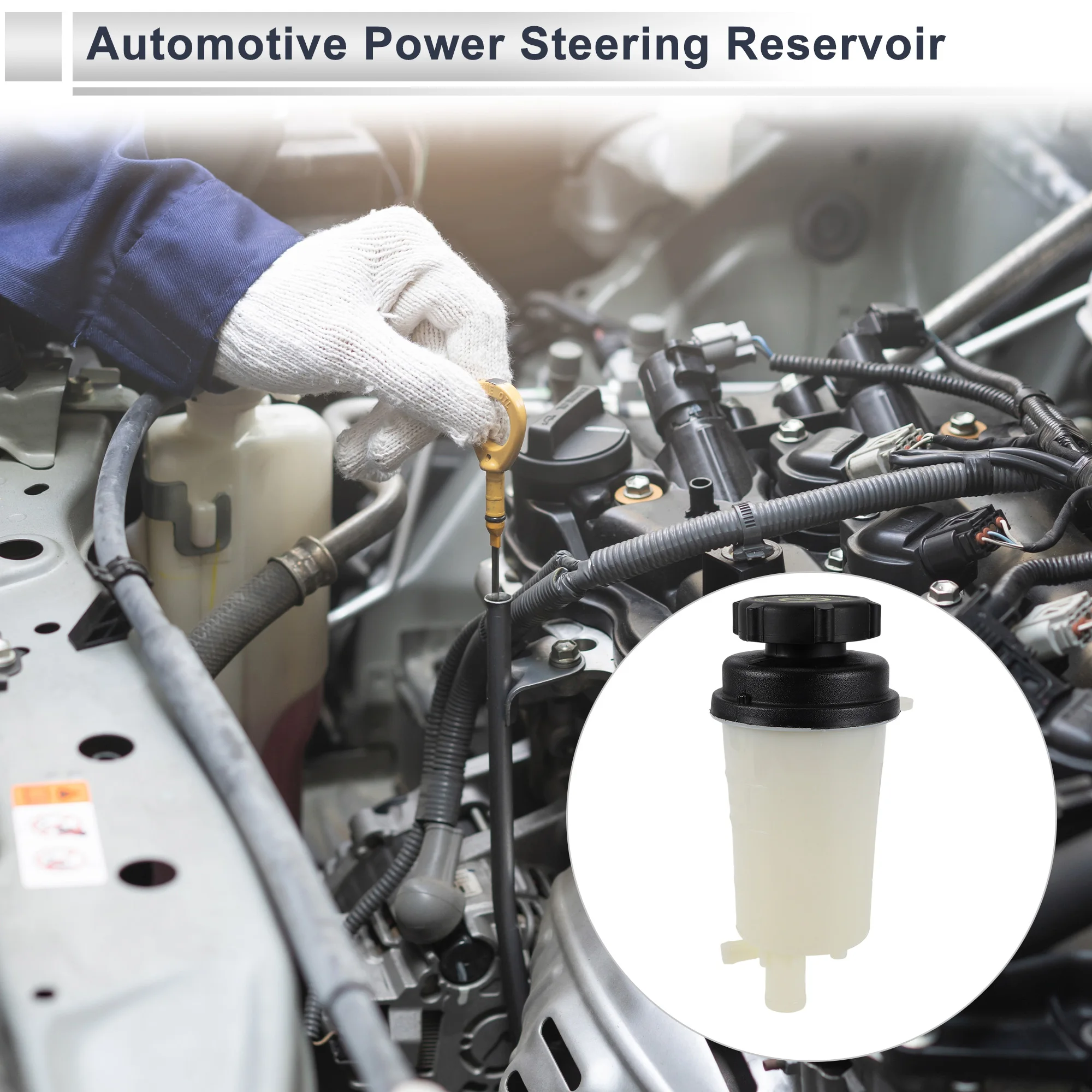 UXCELL Power Steering Reservoir for Ford C-Max 2004 2005 2006 2007 2008 2009 2010 2011 2012 No.148 Beige