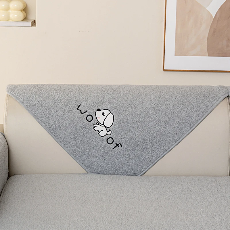 Sherpa sofa cover, dog friendly, pet favorite, plush and soft, thick plush sofa cover, plush non slip sofa cover, furniture cove 4