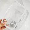 Transparent PVC Hard Plastic Travel Storage Box Waterproof Zipper Pouch for Toys Small Items Organizer Cosmetic Case Makeup Bag 6