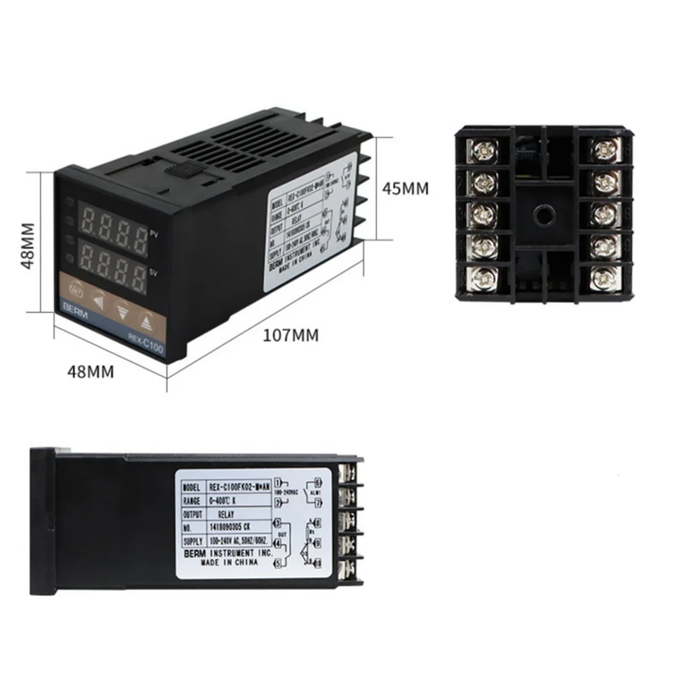 Sensor Panel Controller Hct 0-400°C Digital Controller Aramox Heat Press Temperature Controller ...