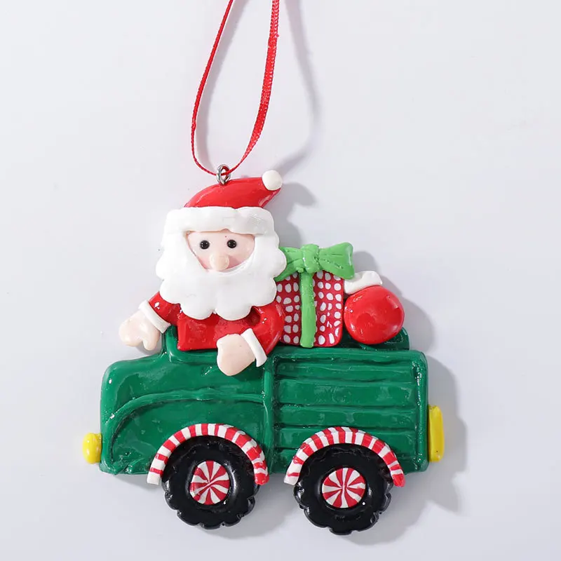 thumbnail image 1 of Adorno de árbol de Navidad con forma de piruleta de arcilla suave simulada, bastón de caramelo rojo y blanco, colgantes para árbol de Navidad, decoración navideña 2025 para el hogar, 1 of 5