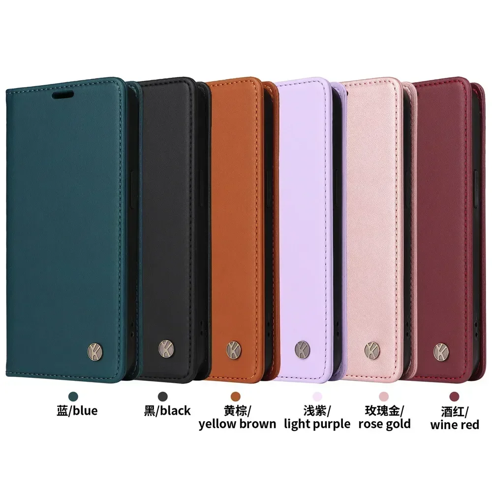 Luxury Leather Wallet Flip Cover - Premium Book-Style Design
