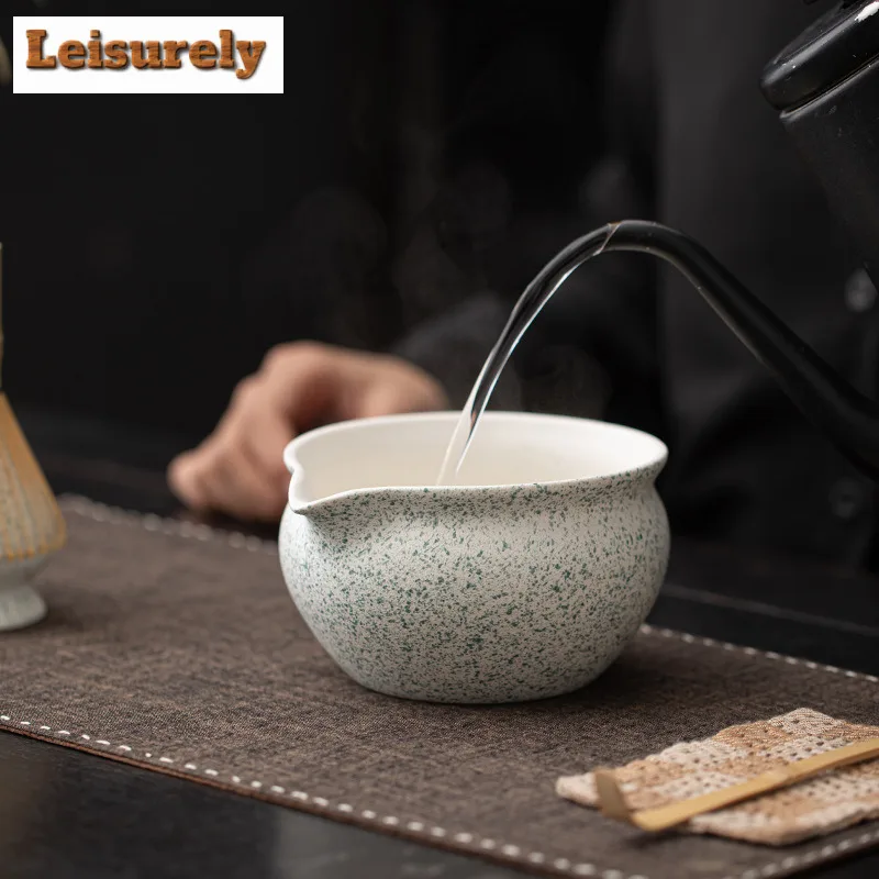 Japanese Sesame Polka Dot Ceramic Matcha Bowl Tea Stew Stand Tea Tool Tea Brush Holder Stirring Tea Hundred Opera Matcha Tray