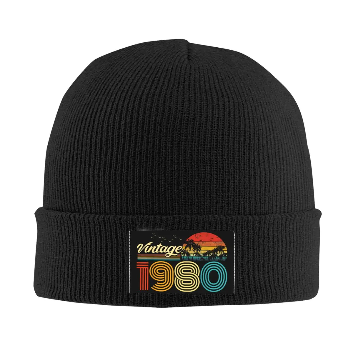 

1980 Beanie Cap Unisex Winter Warm Bonnet Homme Knitting Hats Hip Hop 42 Years Old 42th Birthday Gift Skullies Beanies Hat