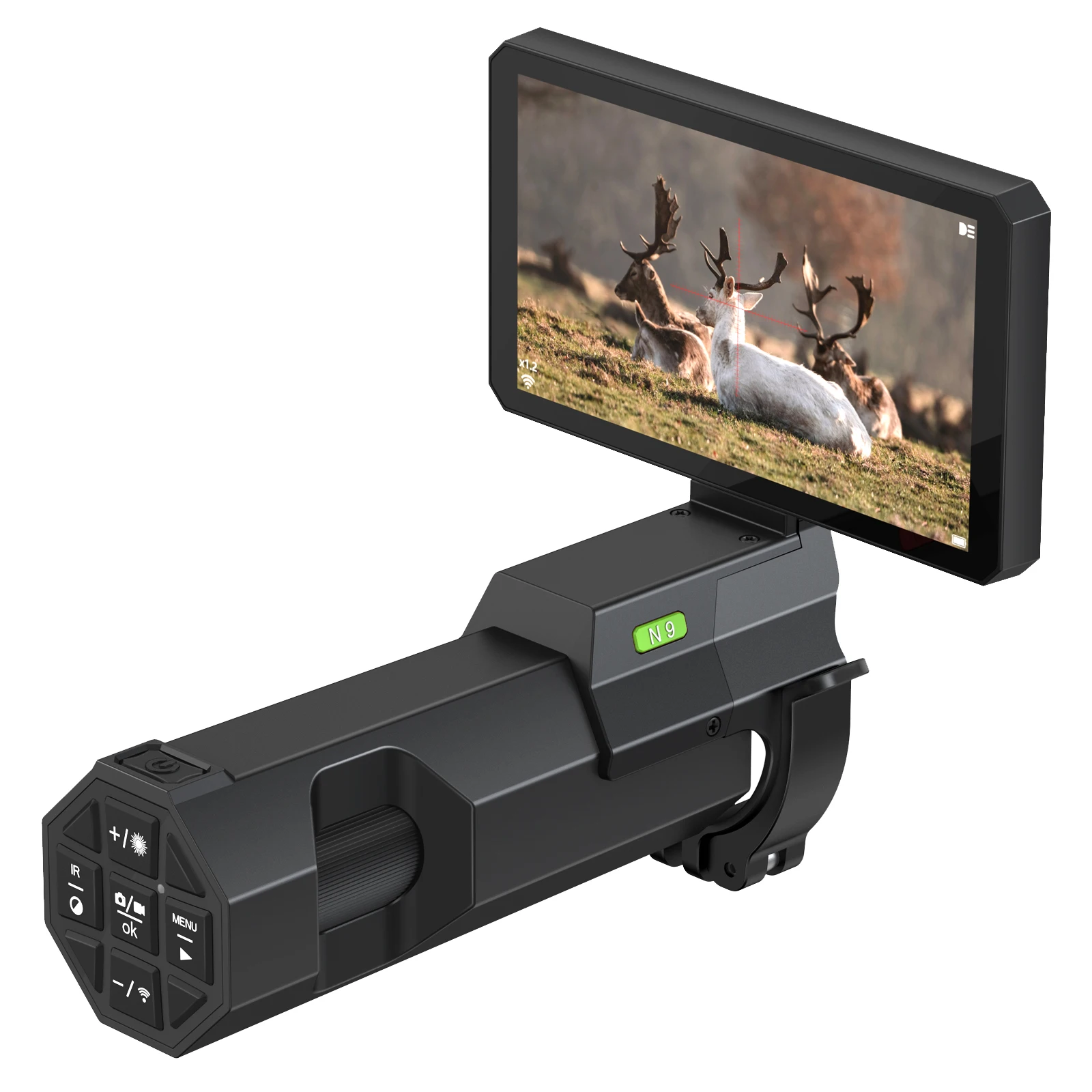OWLNV N9 Hunting Night Vision Scope 1080P 850nm &940nm IR Ballistic Calculator Day Night Viewing Monocular Digital Camera