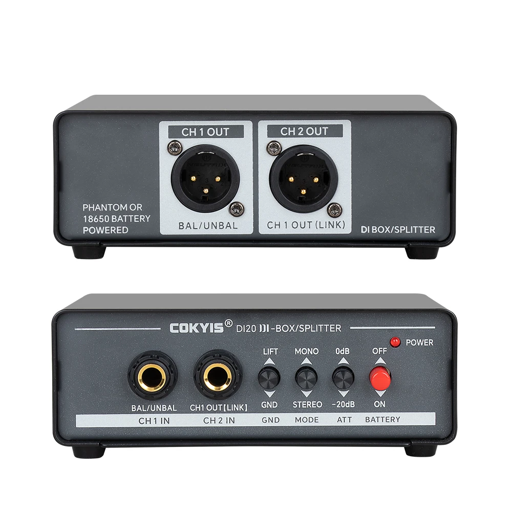 오디오 신호 절연기 다채널 XLR 6.35mm 고임피던스 출력 절연기