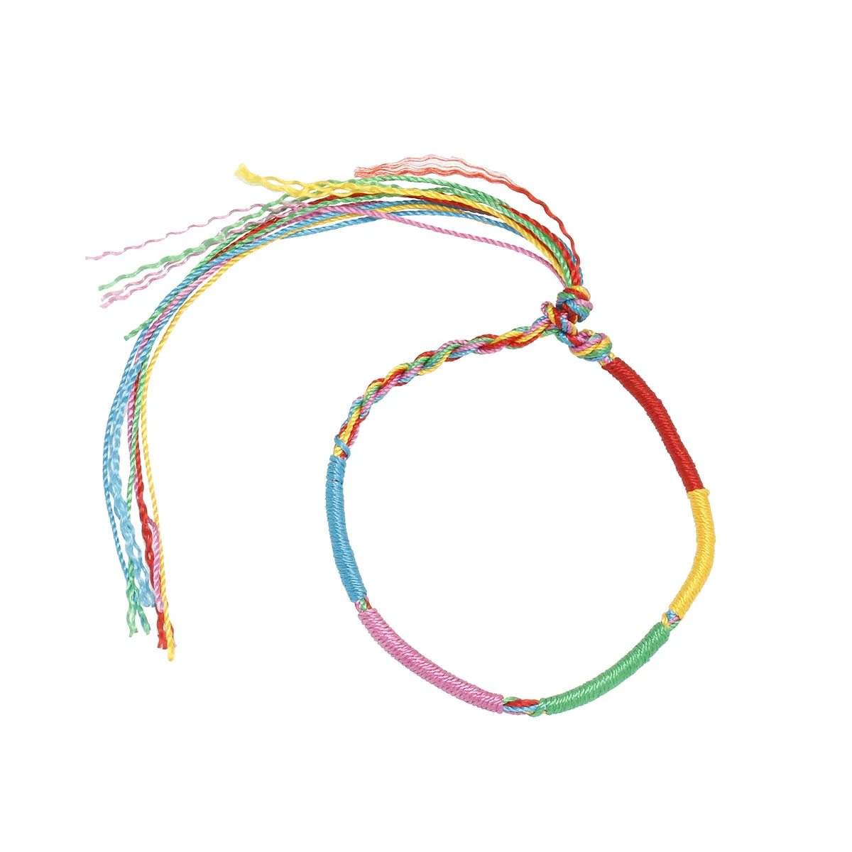 30 Bracciali Dell'Amicizia Intrecciati A Mano – Corda Di Cotone Colorata Con Nappe, Regolabili, Unisex - 2
