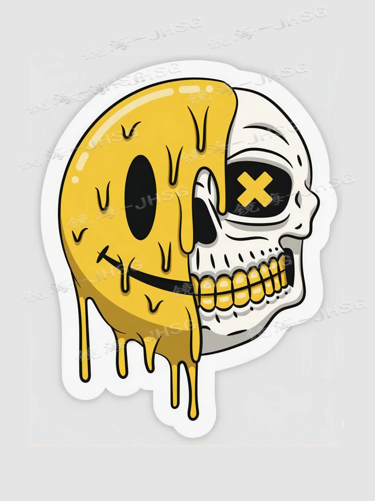 

Window Vinyl Decal - Skeleton Lian - Laptop Decal - Waterproof and Sunscreen PVC