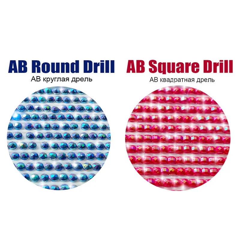 Diamond Painting HOMFUN AB 'Flower Tulip' Diamond Painting 5D Full Square/Round Drill Home Decor DIY Diamond Embroidery Cross Stitch