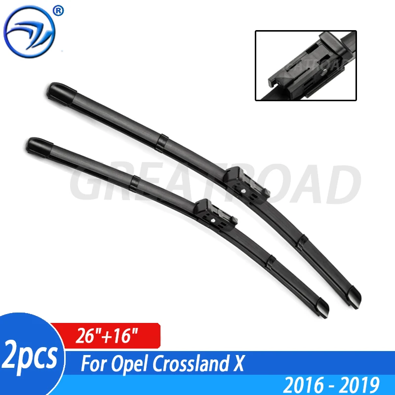 Щетки стеклоочистителя передние для Opel Crossland X 2016-2019 26 + 16 дюймов |
