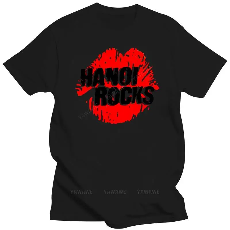 

New fashion brand teeshirt Rare! 80's T-Shirt HANOI ROCKS Vintage Screen Stars USA Size S - 3XL TOP !! male short sleeve top