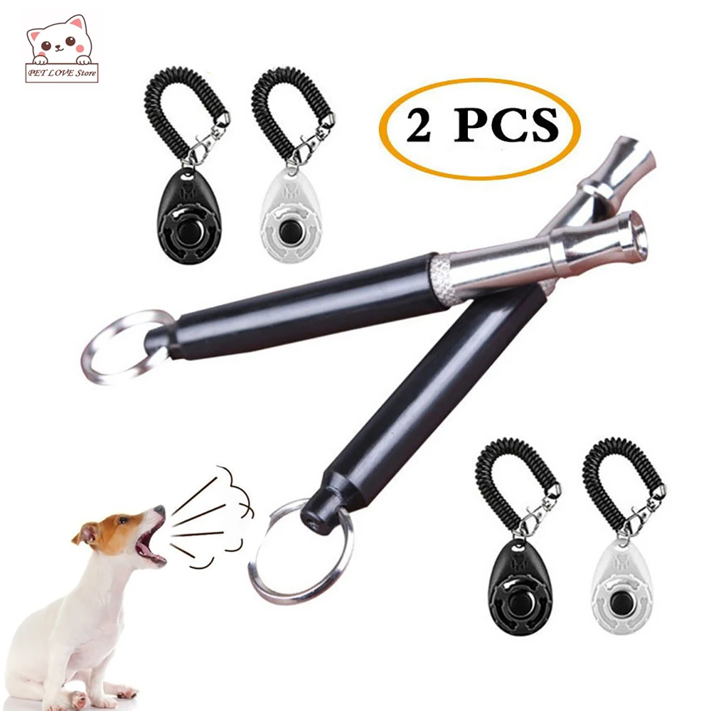Silent Ultrasonic Dog Whistle Kit Stop Barking Adjustable Pitch Dog