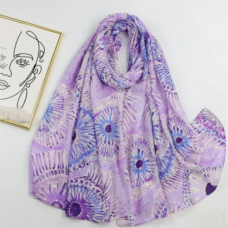 2023 Luxury Brand Cotton Viscose Scarf Women African Ethnic Floral Fringe Shawls and Wraps Echarpe Pashmina Bufandas 180*90Cm