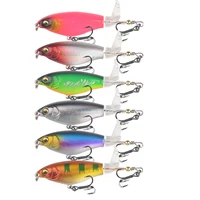 1Pcs Quality Whopper Plopper Wobblers 7.5cm 6.5g Topwater Popper Fishing Lure Hard Bait Rotating Soft Tail Fishing Tackle 2