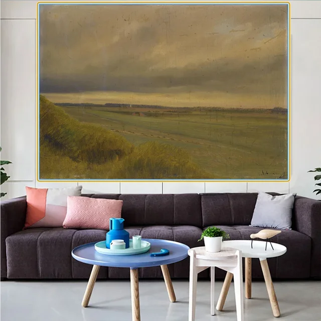 Mysterious Willow Tree Wall Art – Rustic Nature Canvas Prints for Living Room Décor 1