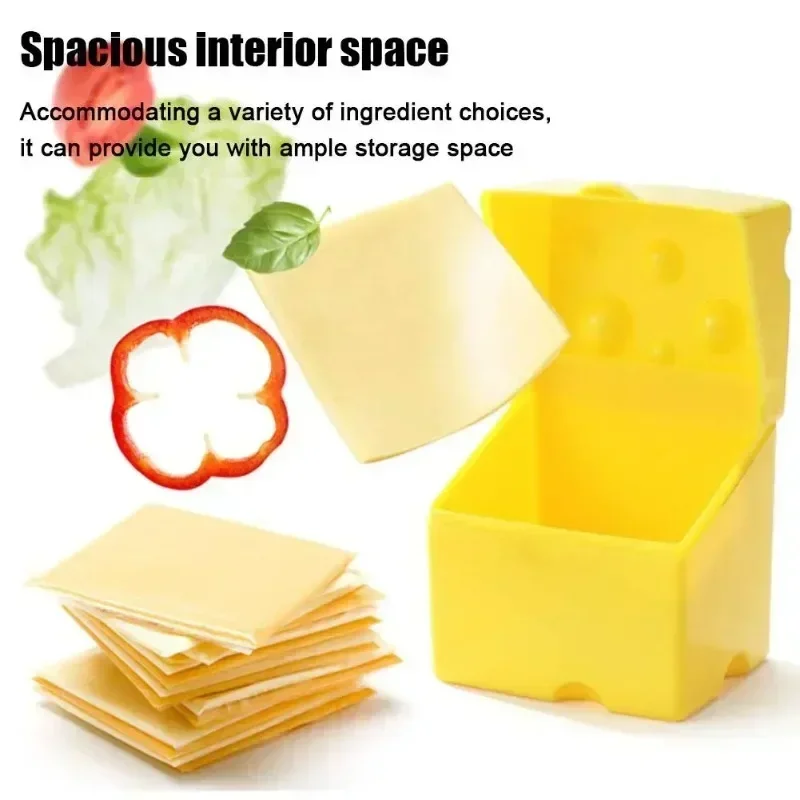 Sliced Cheese Storage Container Plastic Butter Block Lid Box Cheese Slice Saver with Holder Flipped Sliced Storage Box for storage box,kitchen storage box,food storage container,food storage box