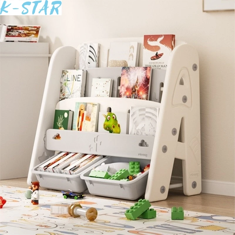 k-star-new-letter-bookshelf-cactus-bookshelf-children's-picture-book-large-capacity-storage-rack-hot-sale-2024-dropshipping