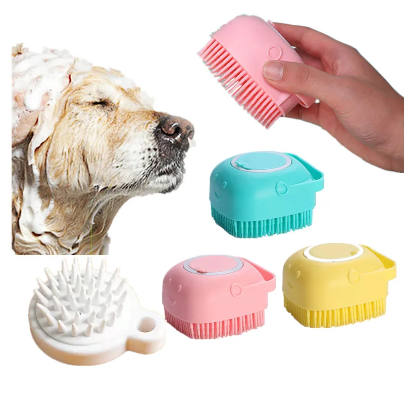 Pet Dog Cat Massage Silicone Bath Filling Liquid Rubbing Back Towel Bath Shampoo  YJ056 bath artifact silicone bath towel bath brush strip massage back rub ash bath brush remove dirt