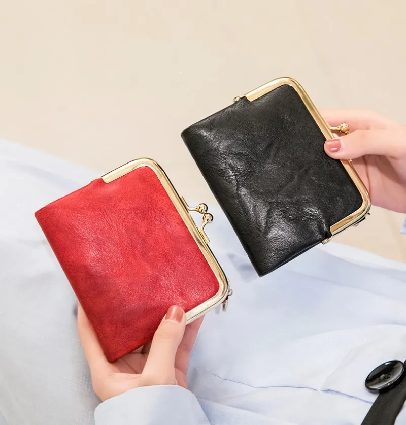

1Pcs Women PU Leather Wallets Female Short Hasp Coin Purses Portable Money Bag Fashion Large Capacity Card Holders Clutch