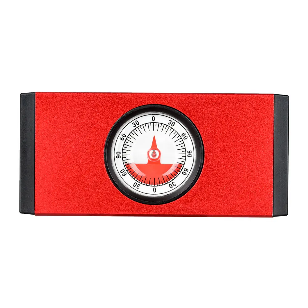 High Precision Slope Measuring Instrument Level Gauge Aluminum Alloy Mini Horizontal Ruler Portable Manual Angle Measuring Tool