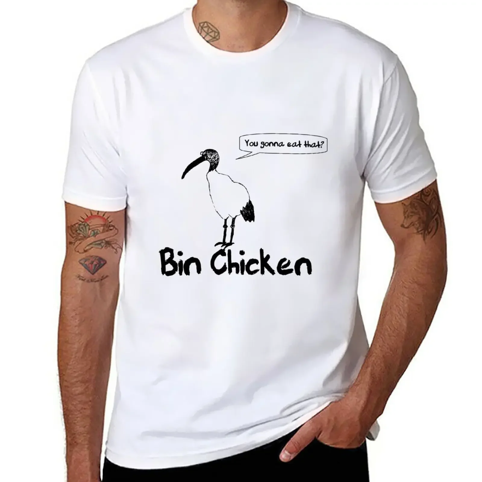 

Bin Chicken T-Shirt anime clothes graphics men clothes