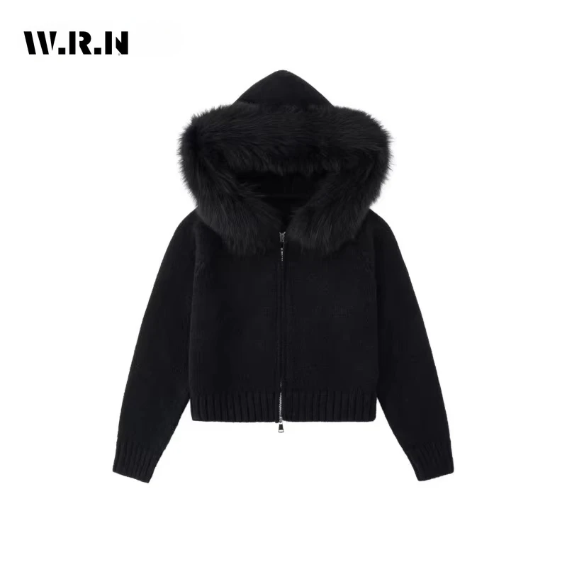 Women Old Money Long Sleeve Full Zip Cardigan Sweater Shoujo Cuddly Hoodies Knitwear 2000s Aesthetic Korean Pop Winter 2025 3